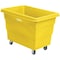 Global Industrial 8 Bushel Plastic Bulk Box Truck, Direct Mount Base, Yellow, 33-3/10L x 24-3/5W x 27-2/5H 800313YL - alternate 1